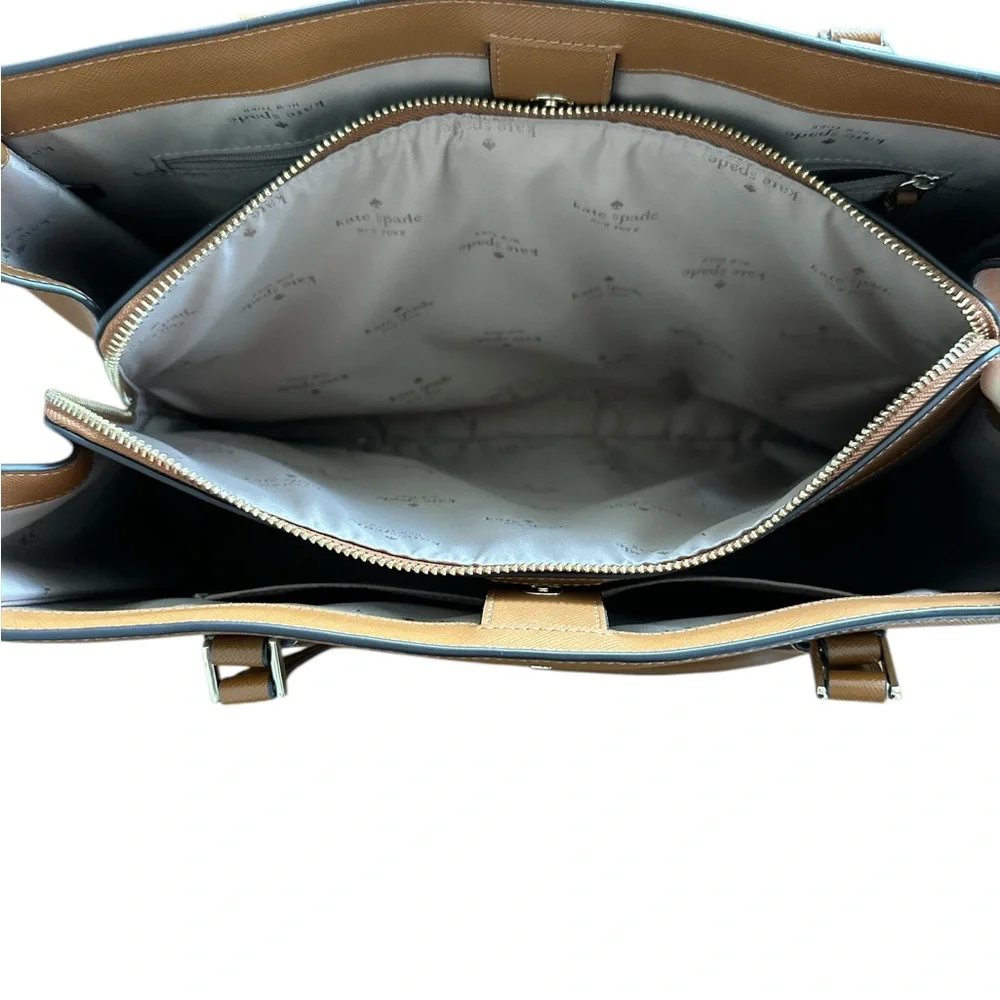 kate spade Brown Leather Laptop Tote